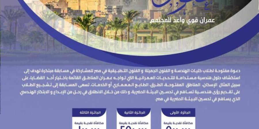 إطلاق مسابقة “عقول” لاستكشاف حلول هندسية مستدامة للتحديات العمرانية